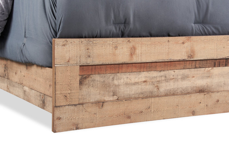 Mojave 6pc Bedroom Set with Bed, Dresser, Mirror & Nightstand, Rustic, Brown - Queen Size