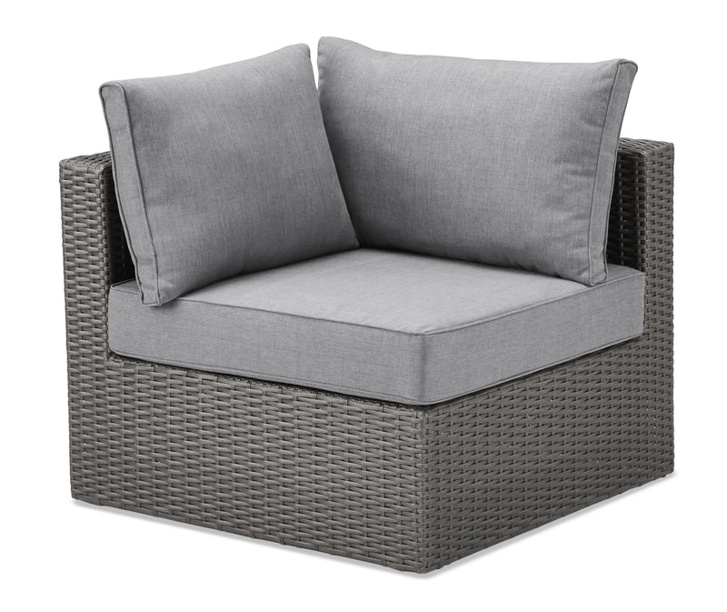 Morris 10-Piece Outdoor Patio Set - Hand-Woven Resin Wicker, UV & Weather Resistant - Grey