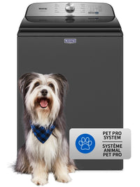 Maytag 5.4 Cu. Ft. Pet Pro Top-Load Washer - Volcano Black - MVW6500MBK