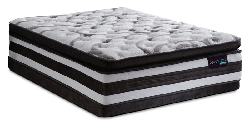 Serta iComfort® Hybrid Manolo Medium Super Pillow-Top King Mattress Set