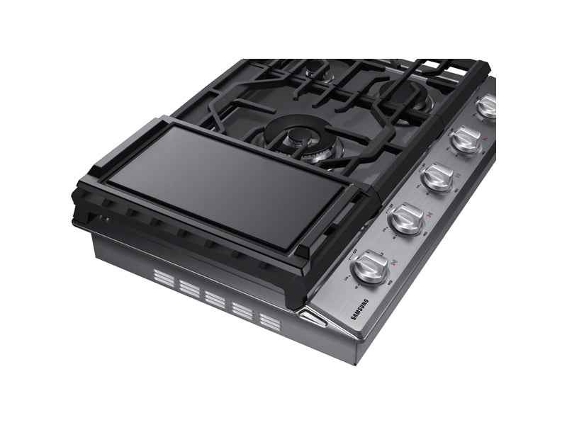 Samsung 30\" 5-Burner Smart Gas Cooktop - Stainless Steel - NA30N6555TS/AA