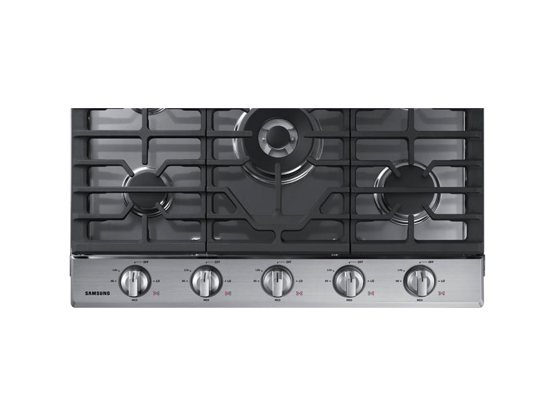 Samsung 30\" 5-Burner Smart Gas Cooktop - Stainless Steel - NA30N6555TS/AA