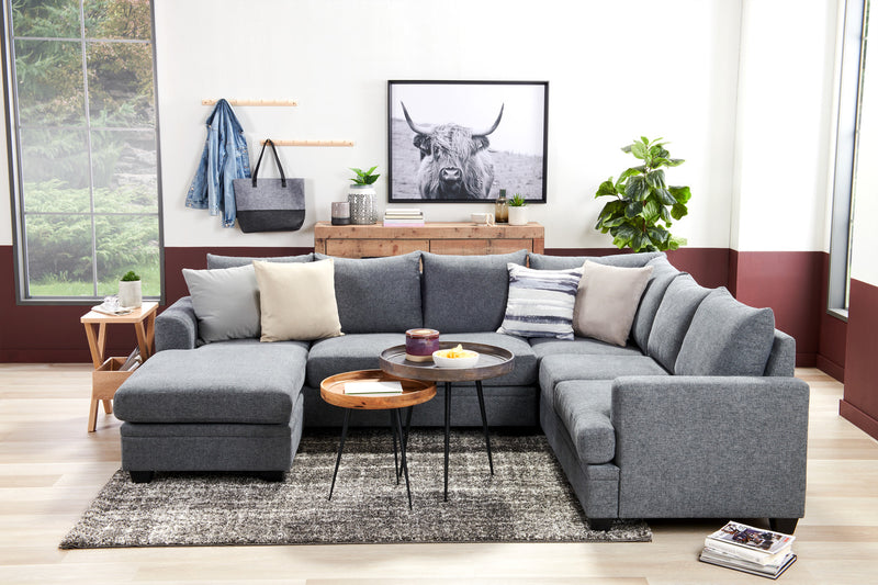 Nashik 24\" Round Accent Table - Grey Brown