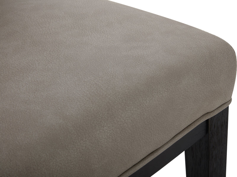 Quinn Barstool with Vegan Leather Fabric - Taupe