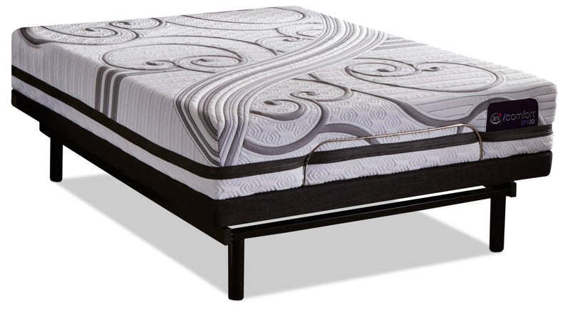 Serta iComfort® EFX3D Gravati Twin XL Mattress with Motion Perfect® 3 Adjustable Base