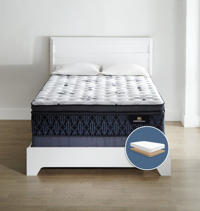 Serta Perfect Sleeper® Mansell Plush Super Pillow-Top Low-Profile Full Mattress Set