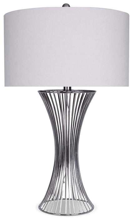 Nickel Cage Table Lamp