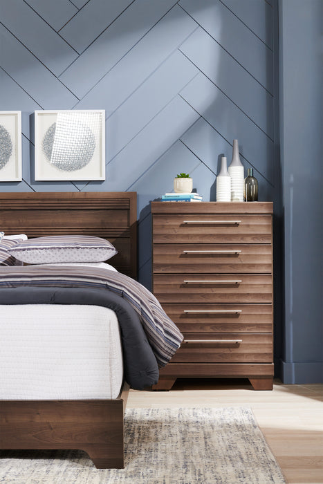 Olivia Bedroom Chest of Drawers, 5-Drawer, 31\"W x 47.9\"H, Made in Canada - Grey