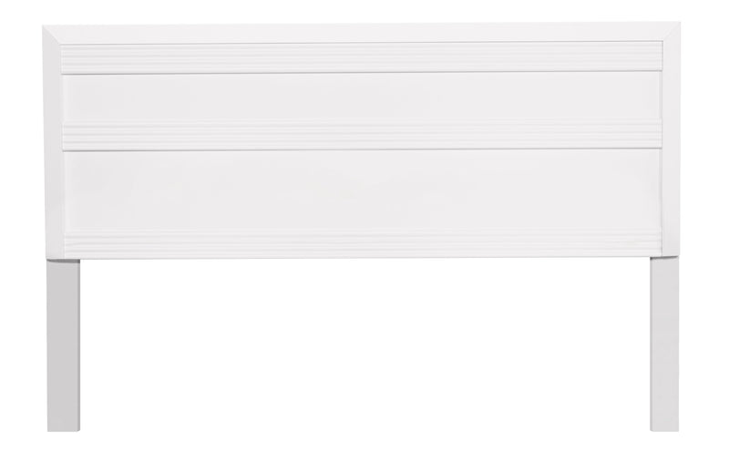 Olivia Panel Headboard, Made in Canada, White - Full/Queen Size