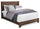 ["Olivia Panel Bed with Headboard & Frame, Made in Canada, Brown/Grey - Queen Size"]