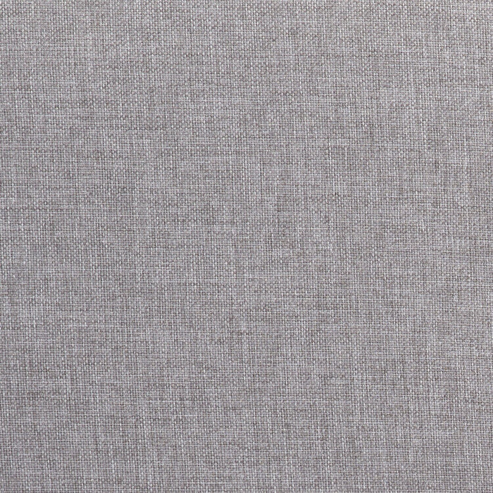 Page Upholstered Bed in Grey Linen-Look Fabric, Button Tufted - King Size