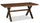 ["Plum Dining Table, Wood, Live-Edge Look, 70.75##PACKAGEDETAILSquot;W- Nutmeg Brown"]