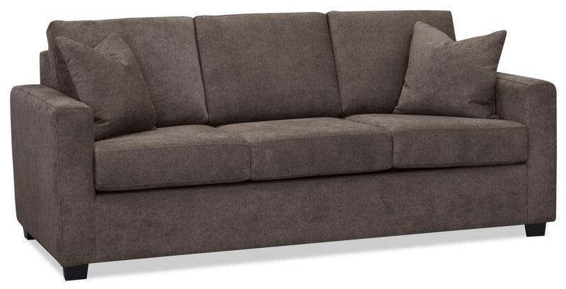 Becca Chenille Full-Size Sofa Bed – Charcoal