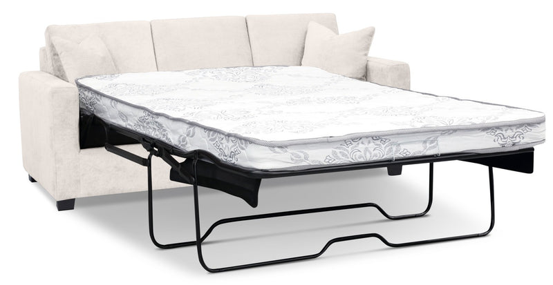 Becca Chenille Full-Size Sofa Bed – Silver