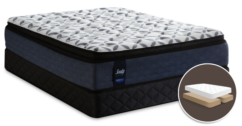 Sealy Posturepedic Kingsmill Pillow-Top Plush Split Queen Mattress Set