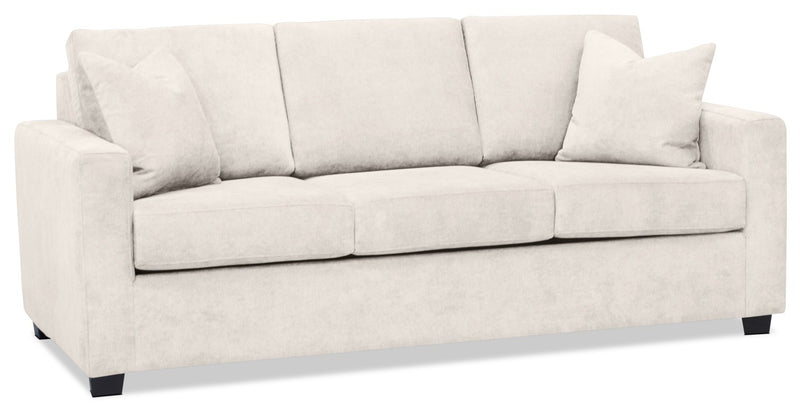 Becca Chenille Full-Size Sofa Bed – Silver