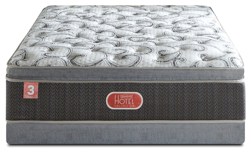 Beautyrest® Hotel Diamond 3 Firm Hi-Loft Pillow-Top Twin Mattress Set