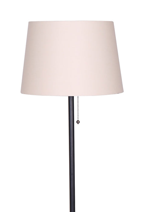 Quinn Traditional Black 3-Piece Set, Floor and Two Table Lamps