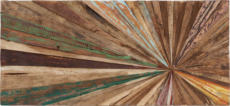 Wood Abstract Wall Decor – 39\" x 18\"