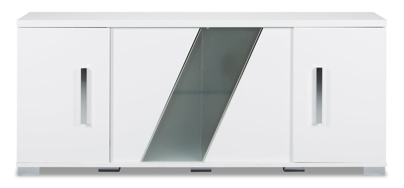 Raia Dining Server with Storage - Made in Italy, Modern, 79.5\"W - White