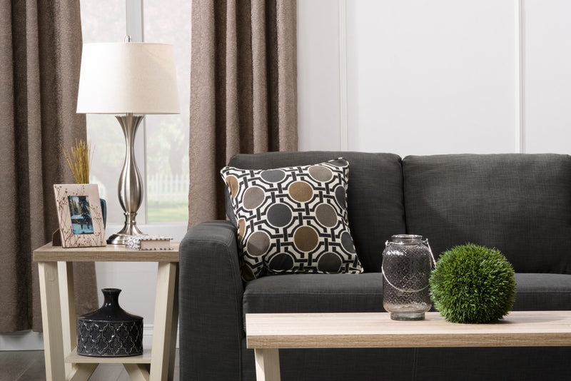 Arika 47.5\" Modern 3-Pack Coffee + 2 End Tables with Shelf - Ivory 