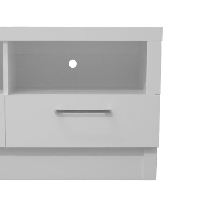 Rio  80\" Modern TV Stand with Storage and Cable Management for TVs up to 90\"- White