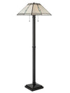 Rivers 64\" Tiffany Style Hand-Blown Glass Floor Lamp