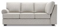 Sofa Lab Roll LAF Sofa Return - Luxury Silver 