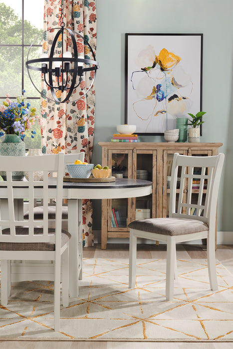 Rocco 48\" 4-Door Accent Cabinet - Natural Wood