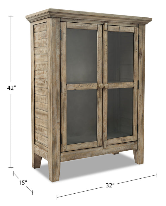 Rocco 32\" 2-Door Accent Cabinet - Natural Wood