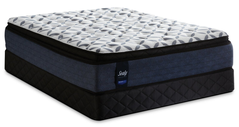 Sealy Posturepedic Kingsmill Pillow-Top Plush Low-Profile Split Queen Mattress Set