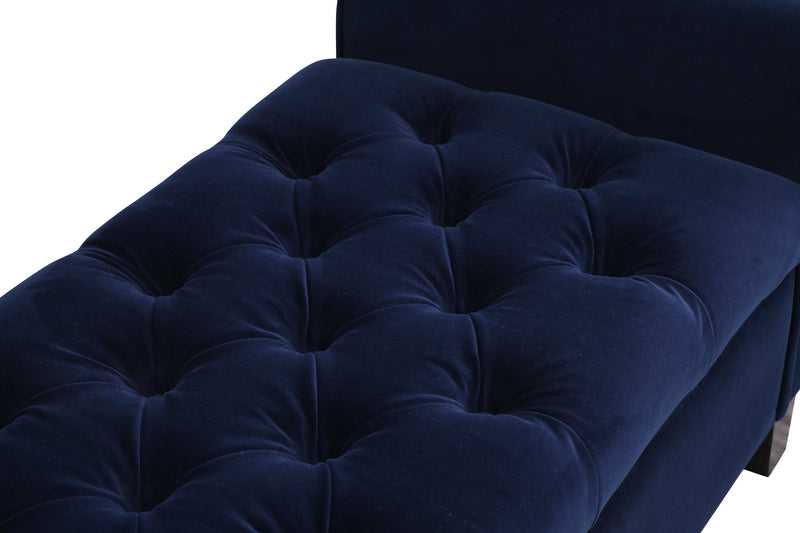 Sadie 53\" Storage Bench - Blue Velvet