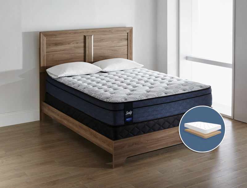 Sealy Posturepedic Erindale Euro-Top Firm Low-Profile King Mattress Set