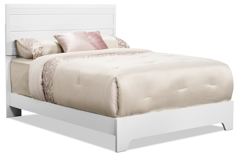 Olivia 5-Piece Queen Bedroom Package with Chest and Nightstand – White