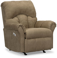 Recliner 6734 Microsuede Power Reclining Chair - Mocha