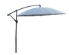 ["Shanghai Outdoor Patio Umbrella - 114\" W x 75\"H, Weather Resistant Aluminum & Fibreglass, Hand Crank - Grey"]
