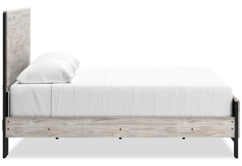 Zen Panel Bed, Light Grey - King Size