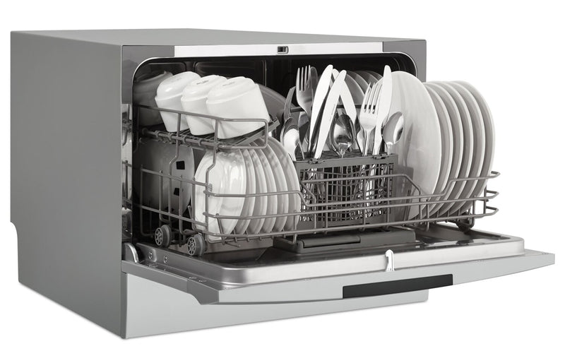 Danby 21.7\" 54 dBA  Front-Control Dishwasher - Silver - DDW631SDB