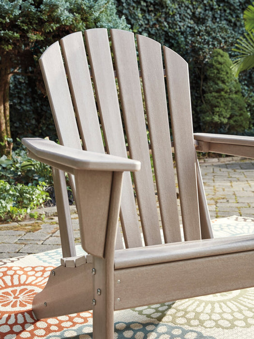 Bask Outdoor Patio Adriondack Chair - High Density Plastic, UV & Weather Resistant - Taupe