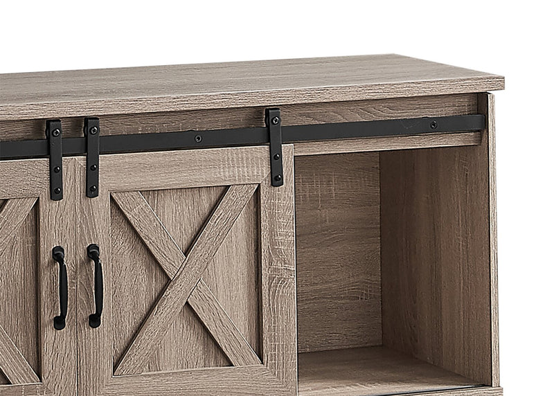 Marston 60\" Modern TV Stand with Storage and Cable Management for TVs up to 65\"- Dark Taupe