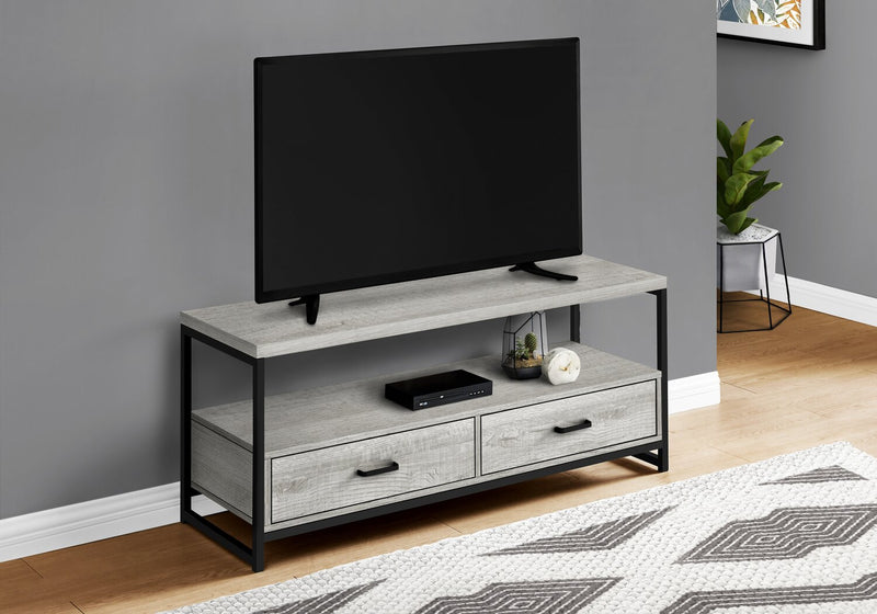 Corban 48\" Modern TV Stand with Storage and Cable Management for TVs up to 55\"- Grey