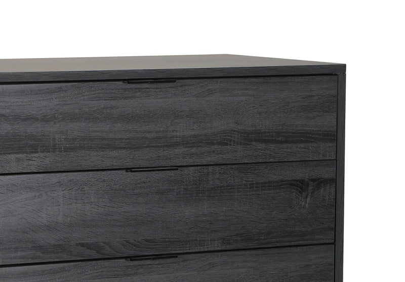 Nash Bedroom Chest of Drawers, 4-Drawer, 35.4\"W x 35.5\"H, Modern Mid-Century - Dark Grey