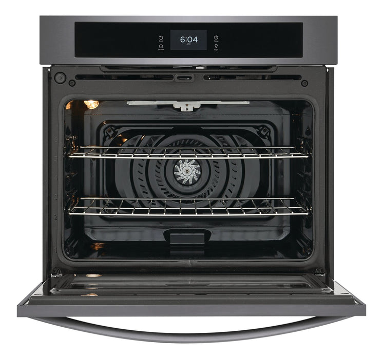 Frigidaire 30\" 5.3 Cu. Ft. Electric Single Wall Oven with Fan Convection - Black Stainless Steel - FCWS3027AD