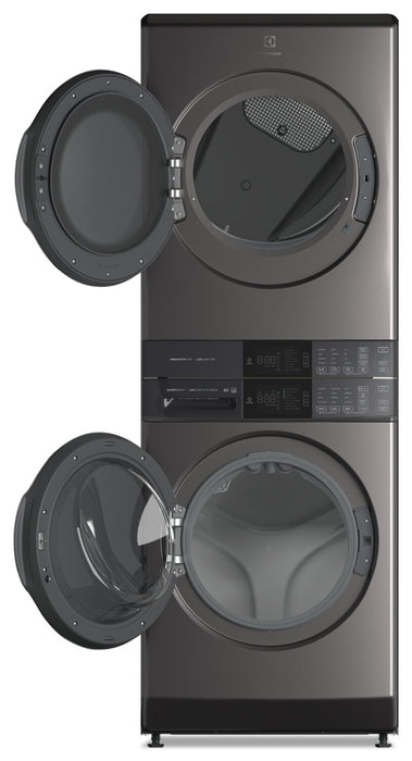 Electrolux 5.2/8.0 Cu. Ft. Front-Load Steam Laundry Tower - Titanium - ELTE760CAT