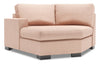 Sofa Lab Track LAF Cuddler - Pax Rose