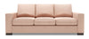 Made in Canada Customizable Sofa Lab Track 85\" Linen-Look Fabric Sofa with Track Arms - Pax Rose Pink