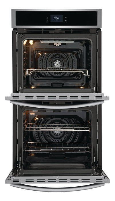 Frigidaire Gallery 27\" 3.8/3.8 Cu. Ft. Electric Double Wall Oven with Total Convection - Smudge-Proof® Stainless Steel\t - GCWD2767AF
