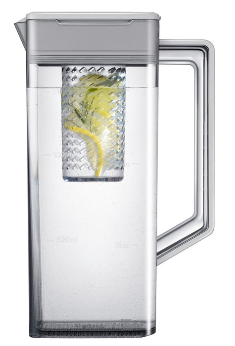 Samsung 33\" 24.5 Cu. Ft. French-Door with Beverage Center™ &AutoFillWaterPitcher Refrigerator - Black Stainless Steel - RF25C5551SG/AA