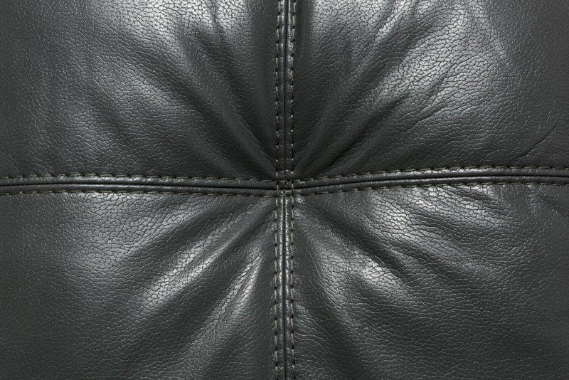 Made in Canada Addison 2-Piece Left-Facing Leather-Look Fabric Sectional with Removable Seat Cushions - Grey