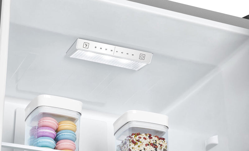 Hisense 23.4\" 10.7 Cu. Ft. Bottom-Mount Refrigerator - Titanium - RB12A2CSE